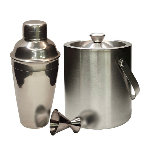 Home Brew Ohio Stainless Steel Cocktail Shaker 750ml, Double